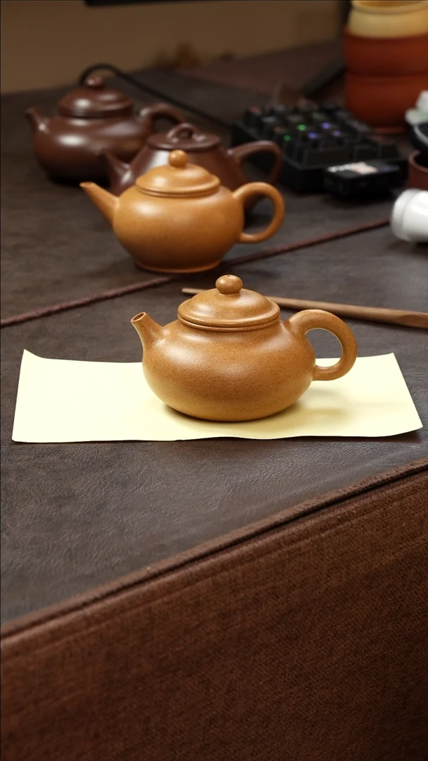 茶壶紫砂壶·16黄金段容天160cc