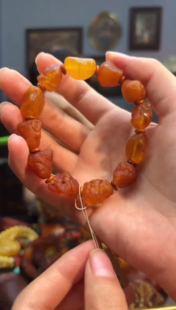 手串琥珀未镶嵌手串