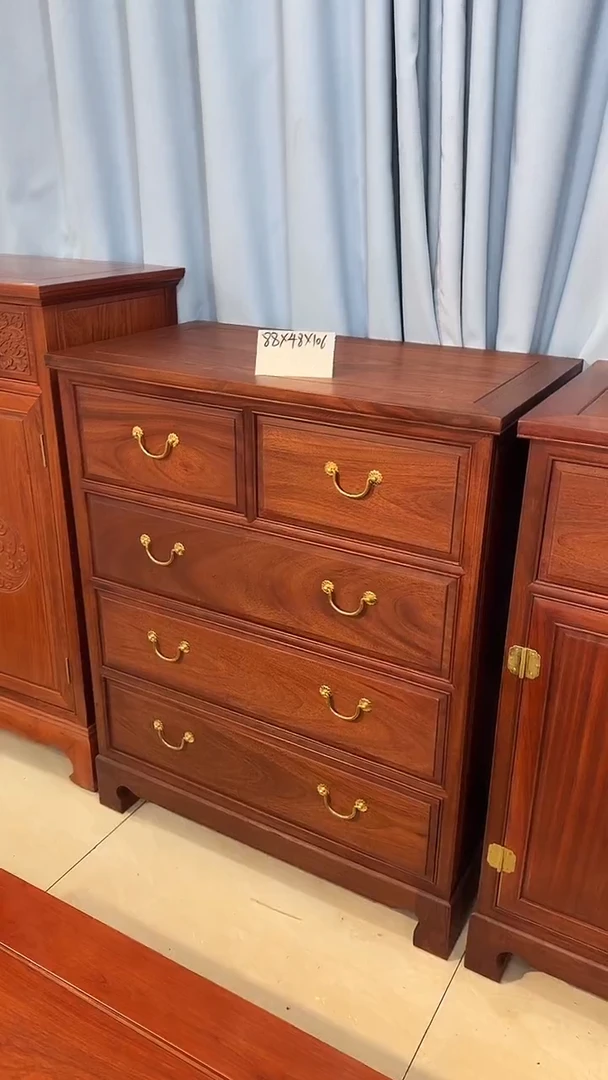 花梨木类柜类家具五斗柜  88*48*106