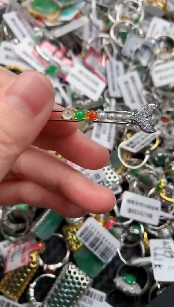 银S925镶嵌戒指翡翠11-1