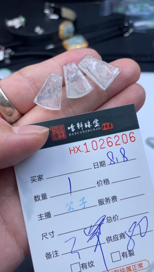 翡翠挂件未镶嵌哈轩 挂件1（多样性发其一）