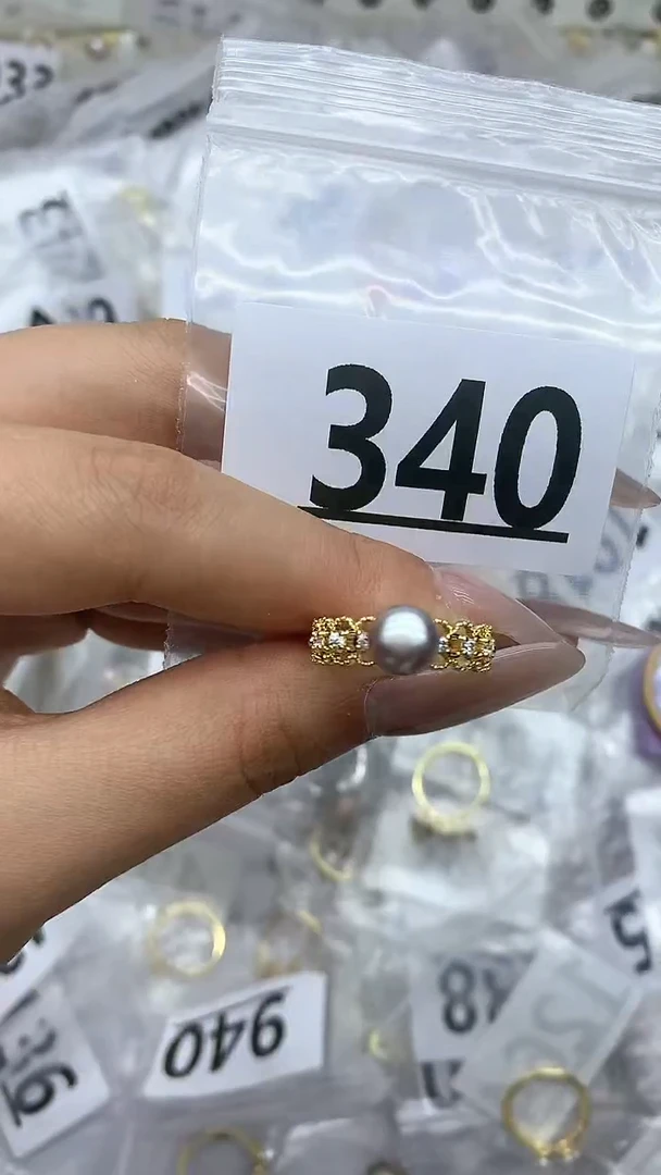 合金珠宝奇石淡水珍珠340