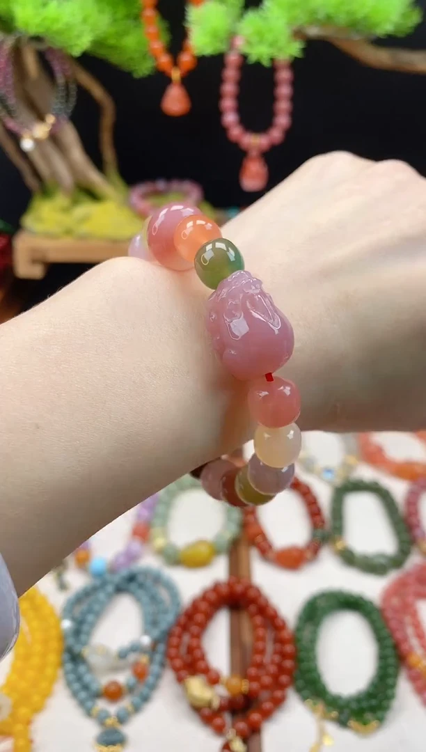 未镶嵌玛瑙手饰多宝老型珠