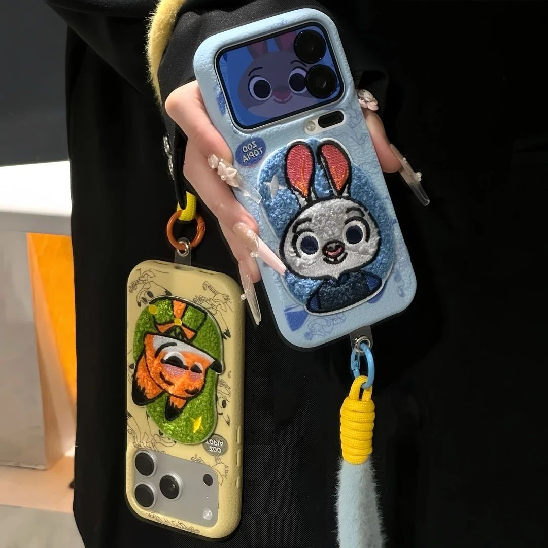 尼克朱迪适用苹果17/16Promax手机壳华为/OPPO小米VIVO秋冬情侣壳