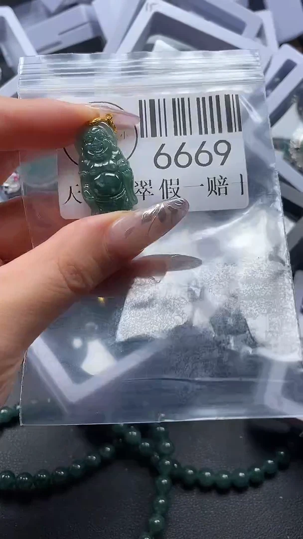 吊坠(不含链)未镶嵌翡翠6669