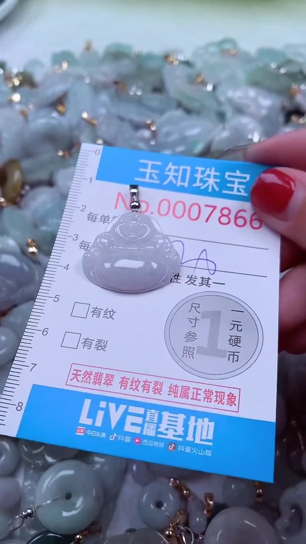 吊坠(不含链)未镶嵌翡翠7866