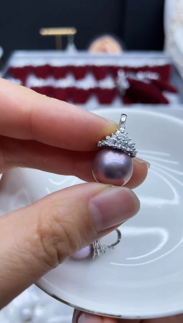 吊坠(不含链)银S925镶嵌淡水珍珠万能扣多样性发其一