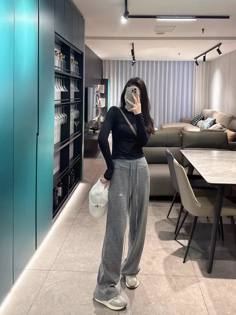 2025爆单款IO休闲弹力垂感高腰裤