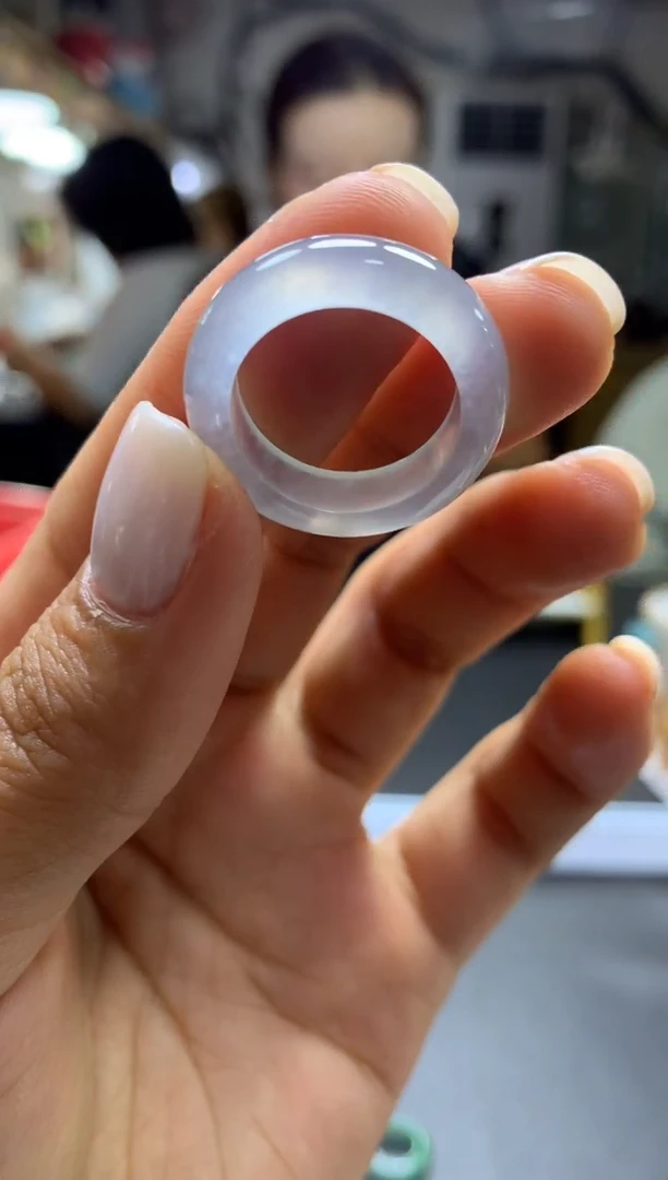 未镶嵌定制翡翠?*哥戒圈#6999元-毛货需精细抛光