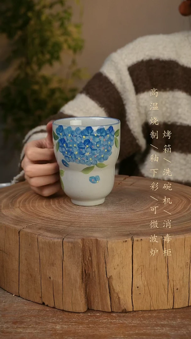 碗瓷景德镇手工手绘高温瓷釉下彩