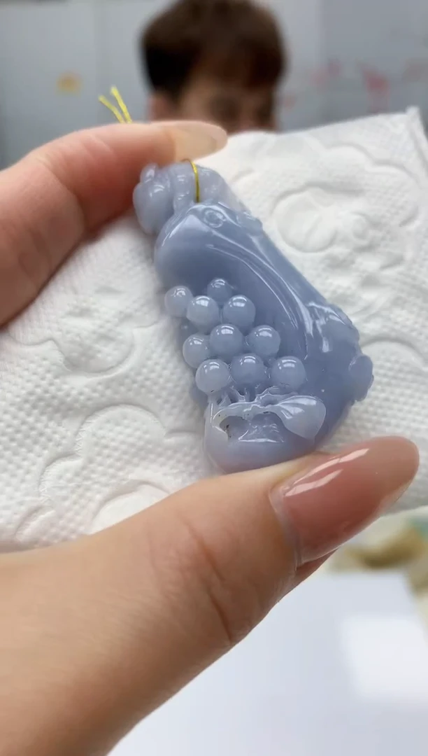 【闪购商品】定制翡翠未镶嵌4868jj-毛货挂件85