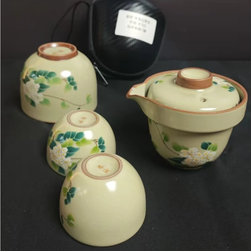 亚鑫闪购福利旅行茶具山茶花f858