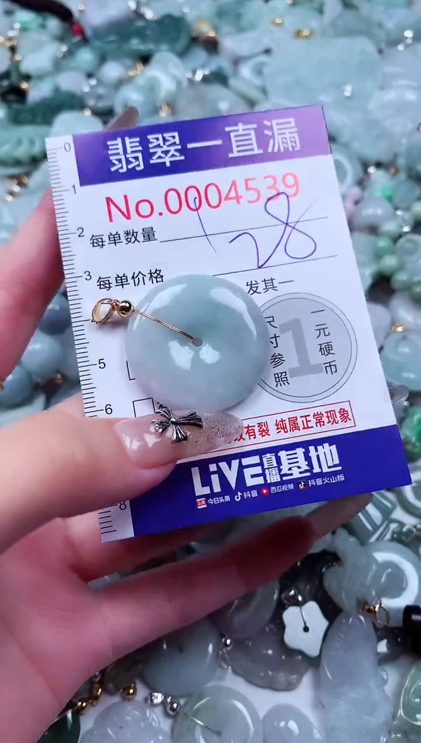 翡翠未镶嵌吊坠(不含链)4539