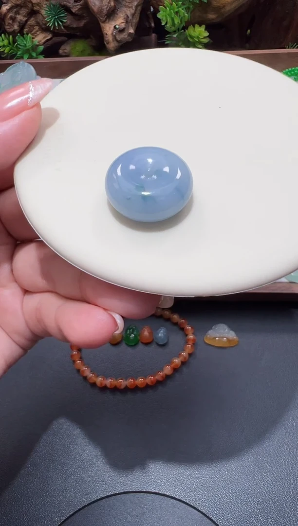 未镶嵌定制翡翠20.5*8.9胖扣