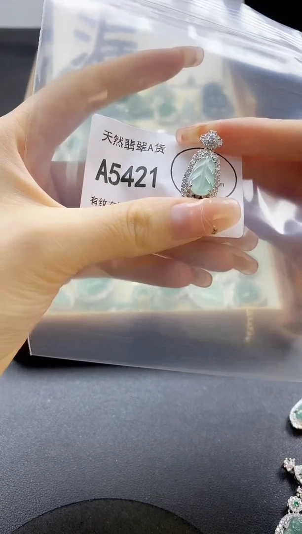 翡翠未镶嵌吊坠(赠链)天然翡翠A货