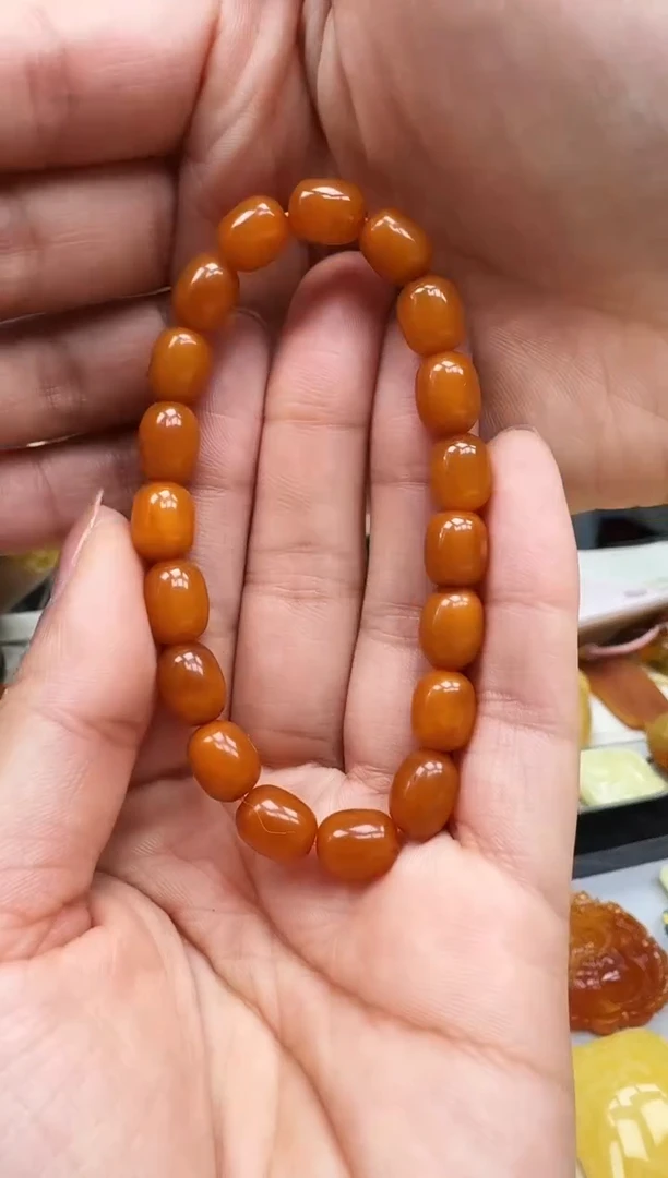 【闪购商品】琥珀裸石未镶嵌手串
