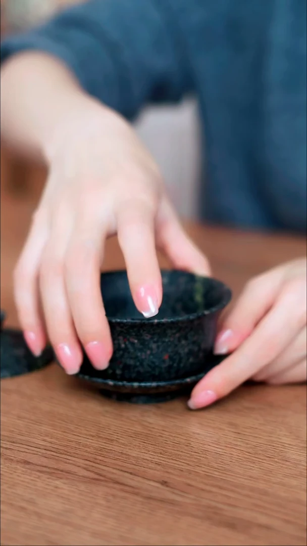 小*溜寻武记安山玉三才盖碗