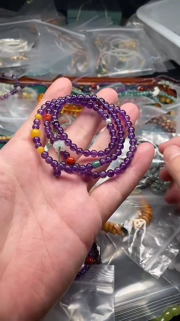 未镶嵌颈饰紫晶多样性发货拍一发一