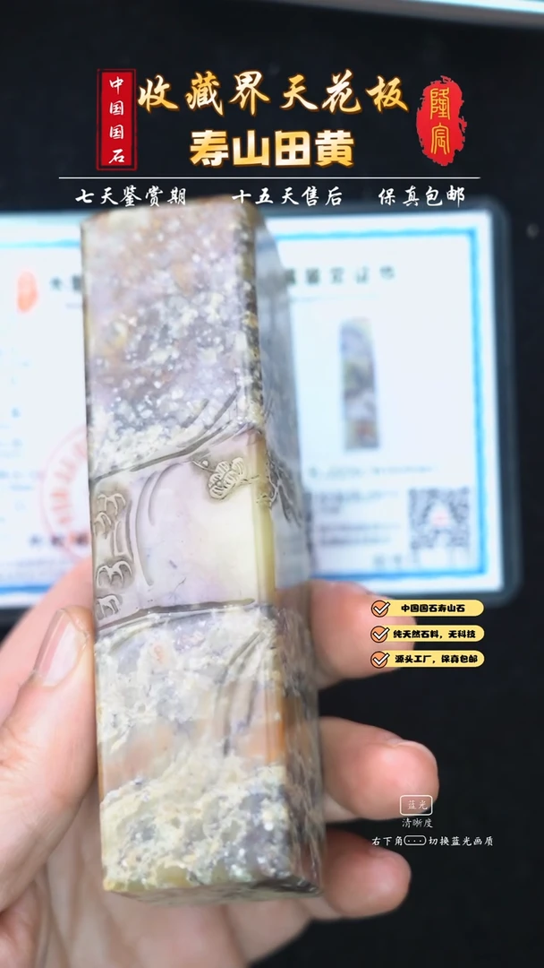 【闪购商品】寿山石结晶柳坪石（品种石）梅竹双清（林荣基）