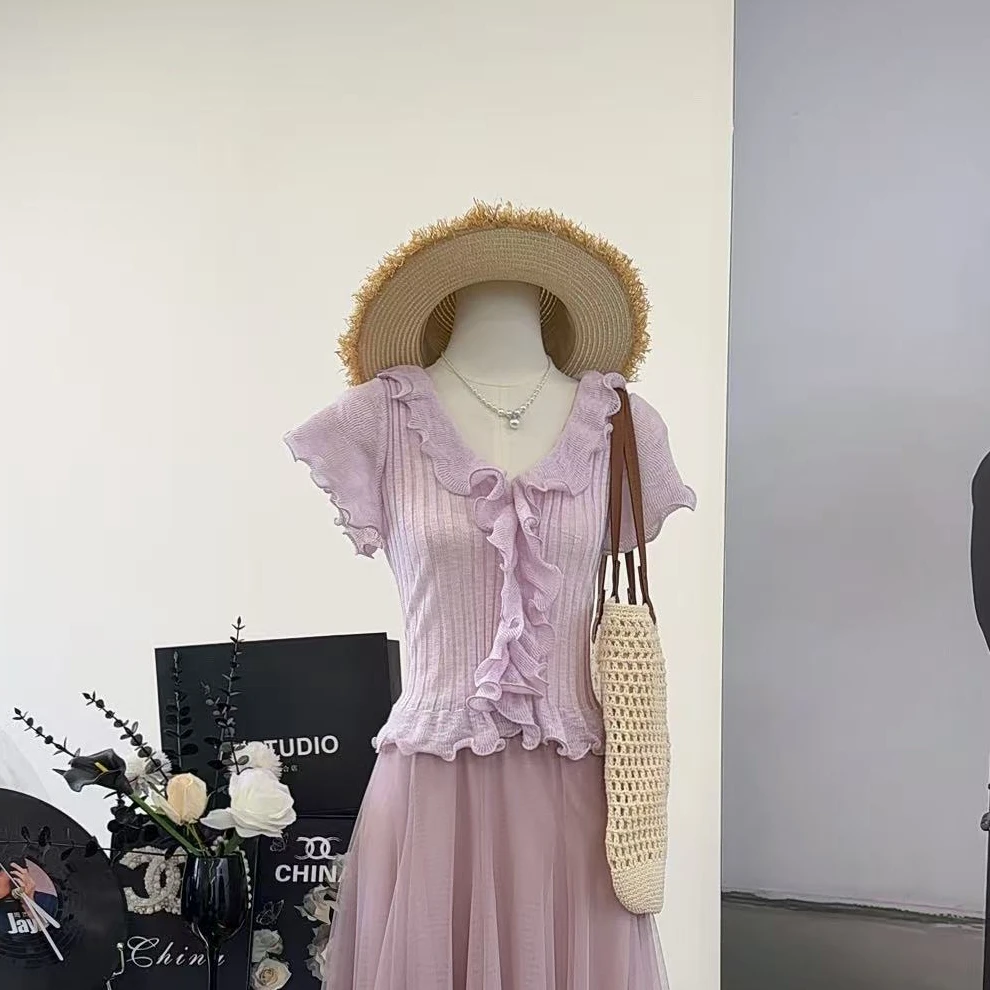 【花边氛围感】高级感显瘦上衣-288