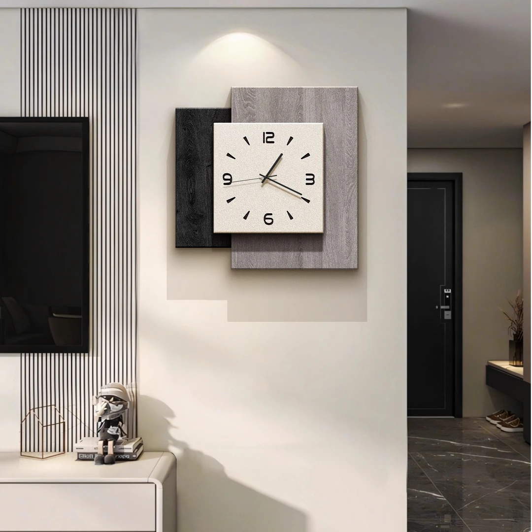 2025新款现代简约钟表挂钟客厅家用餐厅挂表创意时钟挂墙高级感钟