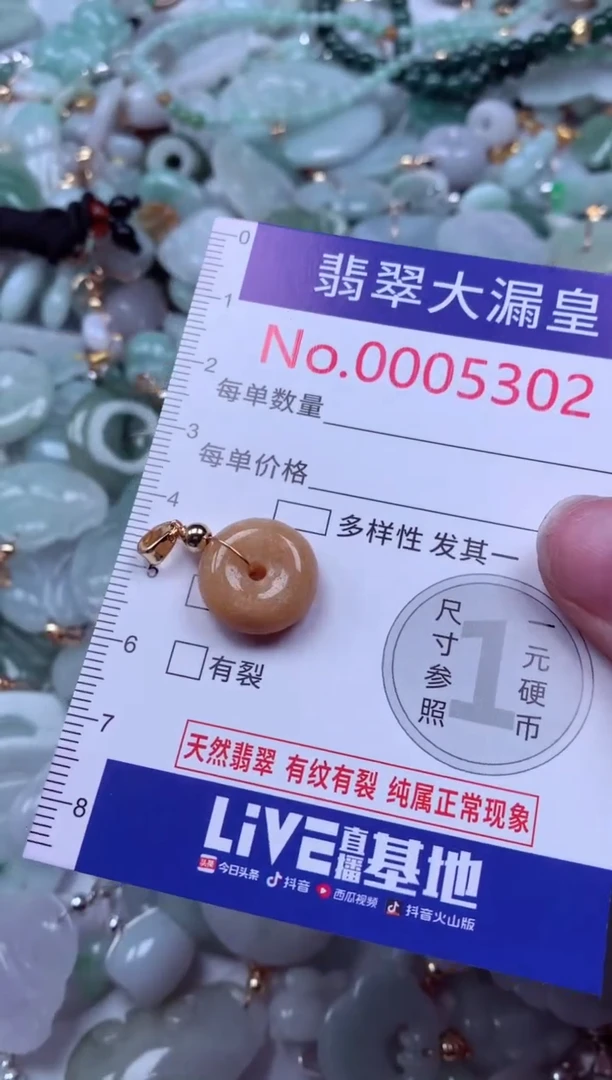 吊坠(不含链)未镶嵌翡翠5302