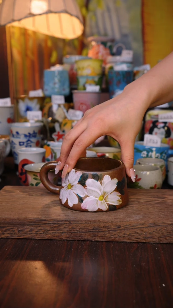 摆件泥垚手作 景德镇手工手绘器物
