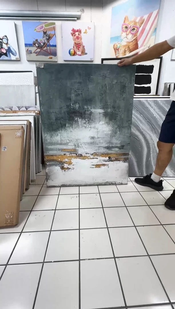 168现代艺术装饰画油画90cm*120cm