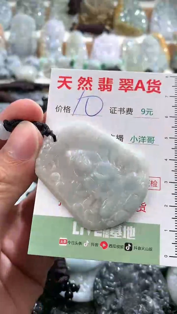 翡翠未镶嵌吊坠(不含链)1