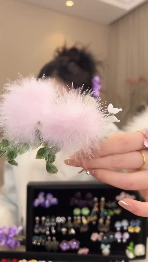 刺绣好****?合欢花u钗