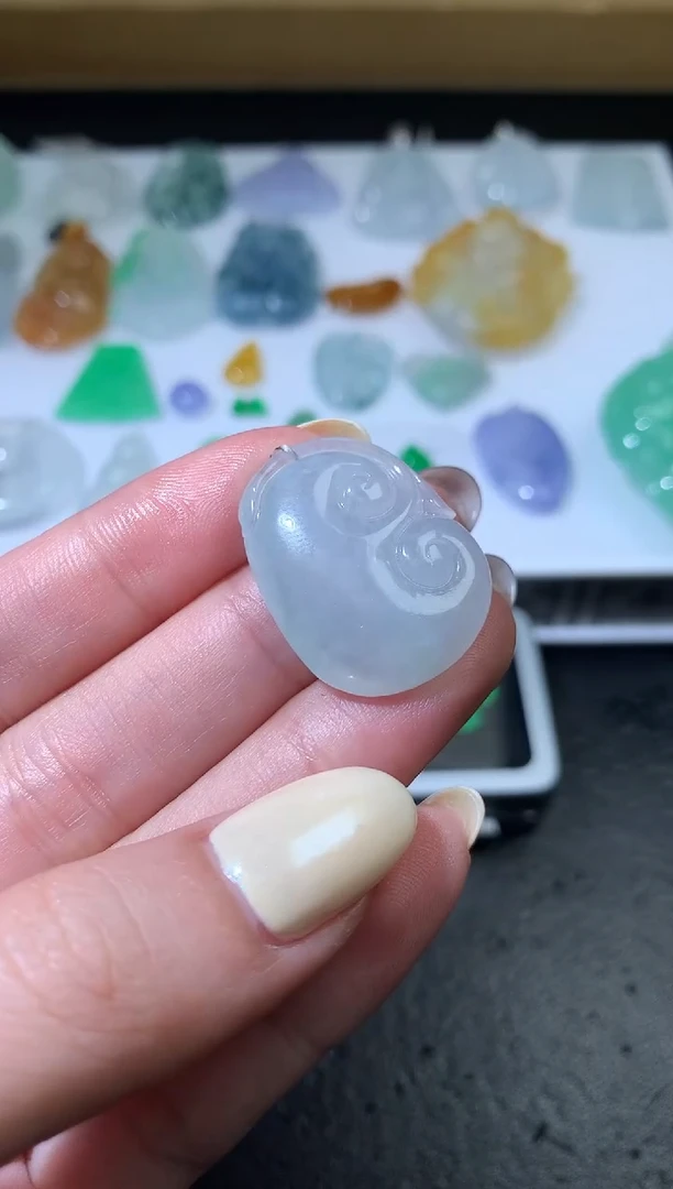 未镶嵌定制翡翠毛货 25*6.7