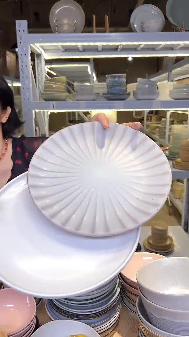 瓷232外贸尾货高温釉下彩陶瓷餐具默认微瑕