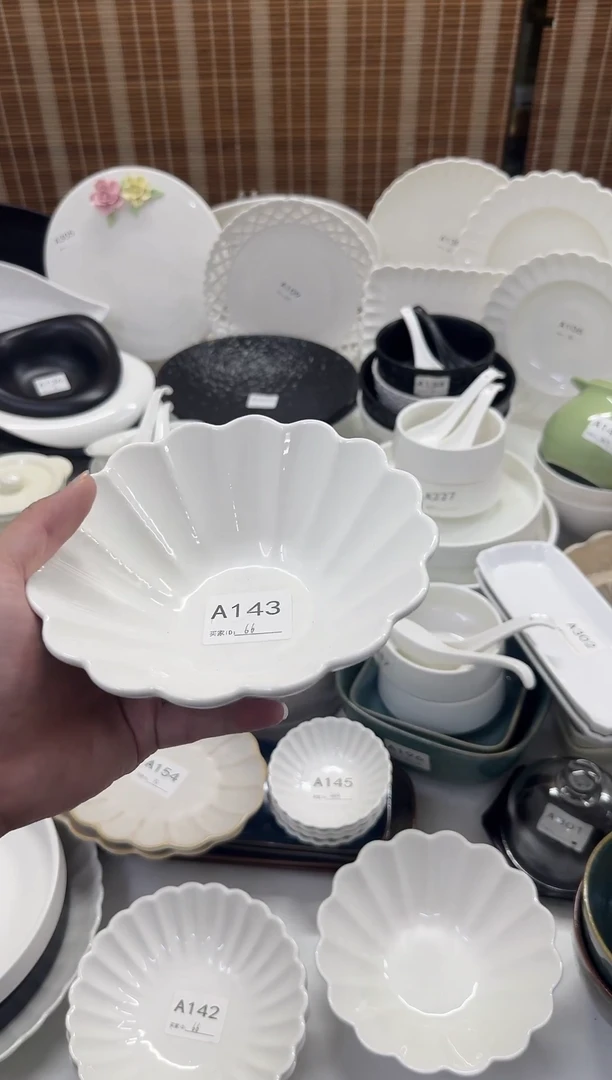 瓷【2个装9.9】A143  6.5寸雪花碗