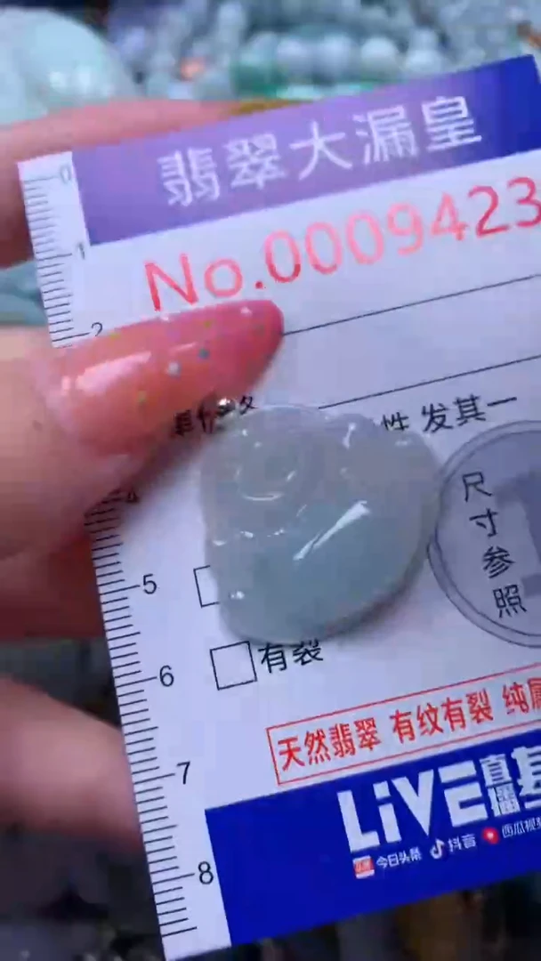 翡翠未镶嵌吊坠(不含链)9423