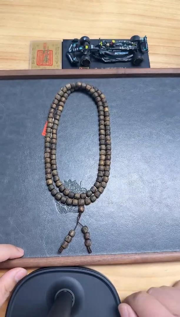 【闪购商品】沉香吊坠0.8沉水鼓珠手串多圈35克+