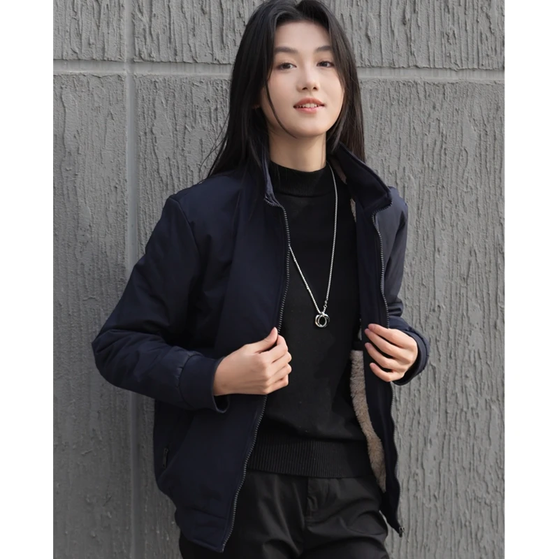 2025秋冬新款男士加绒夹克韩版百搭冬款休闲棉衣外套男潮流上衣男