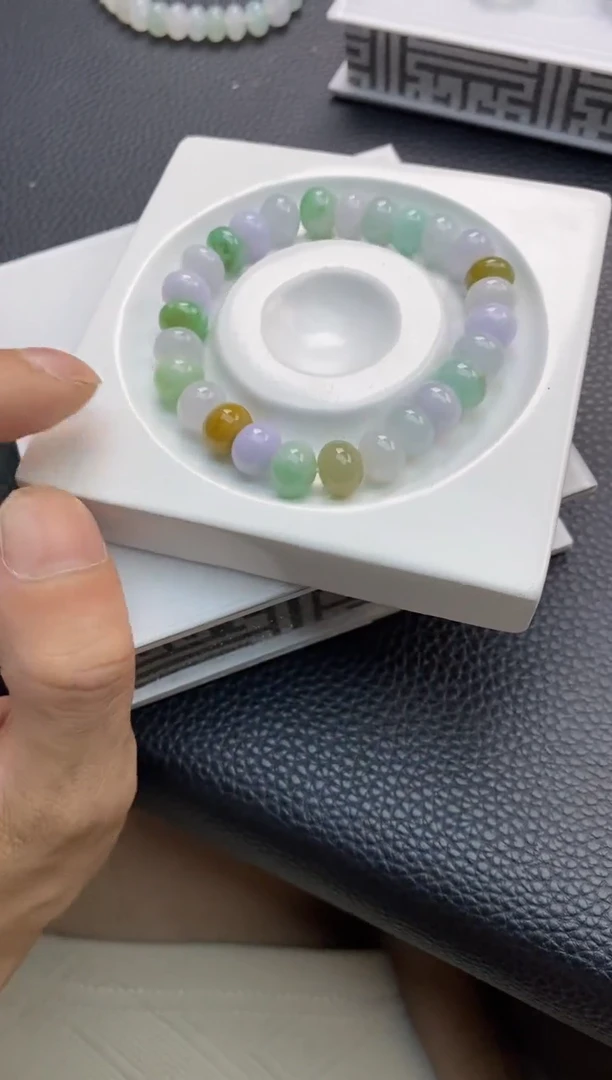未镶嵌手串翡翠14天然A货翡翠手串