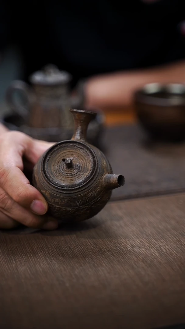 ?*名全手工制作  南蛮侧把壶