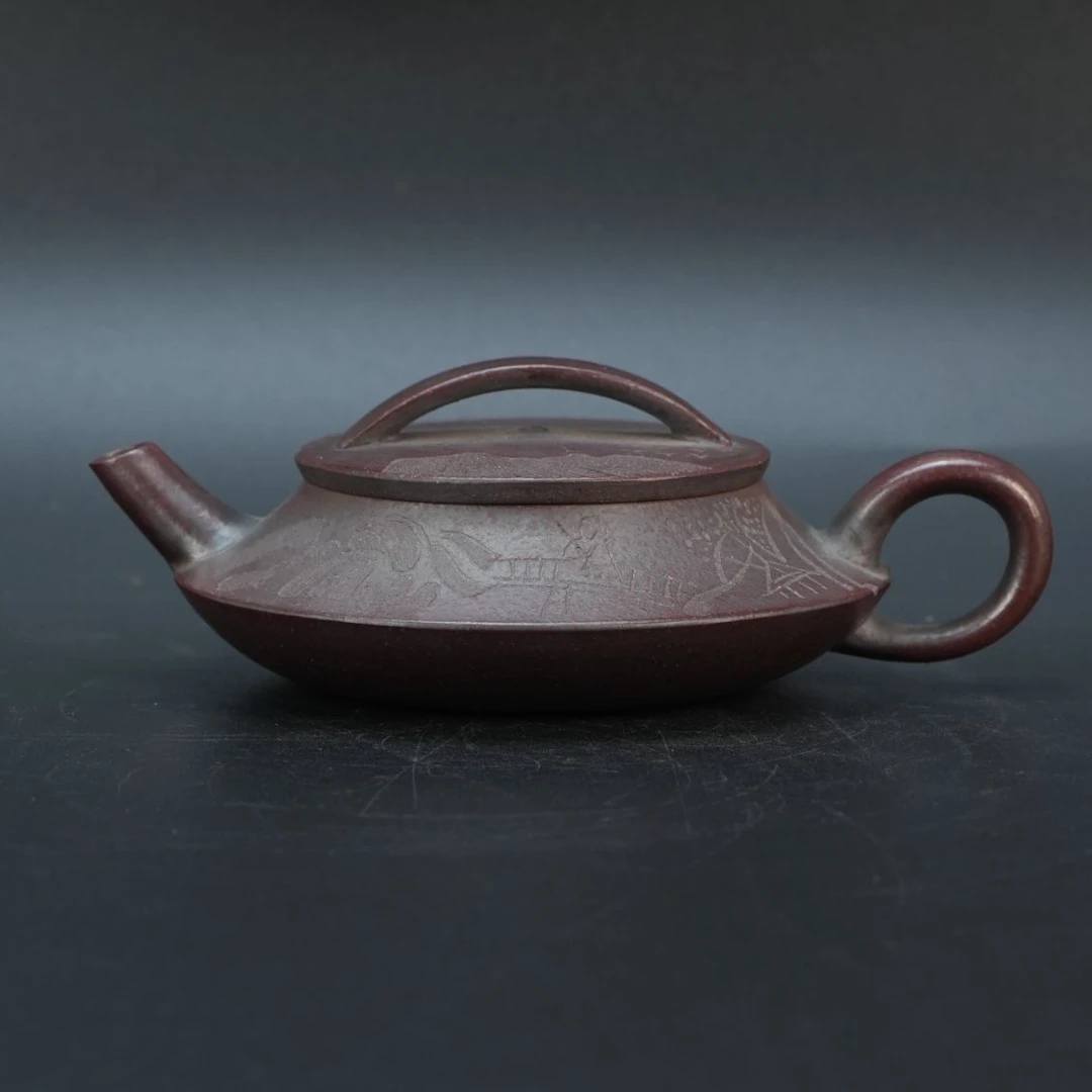 lot21388 102 廖鑫杰 赤龙焕彩虚扁壶 130cc