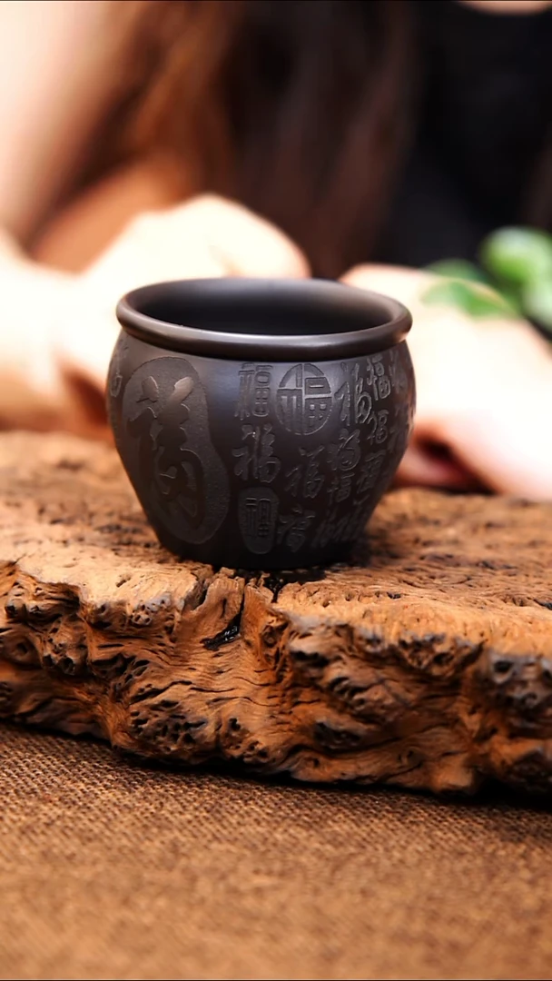 茶杯紫砂宜兴原矿紫砂杯