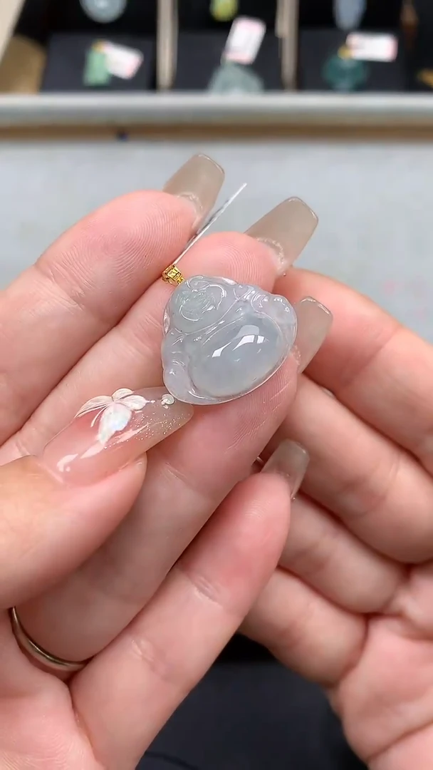 【闪购商品】翡翠吊坠(不含链)18K金镶嵌MS114159