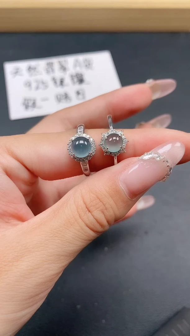 银S925镶嵌戒指翡翠1111