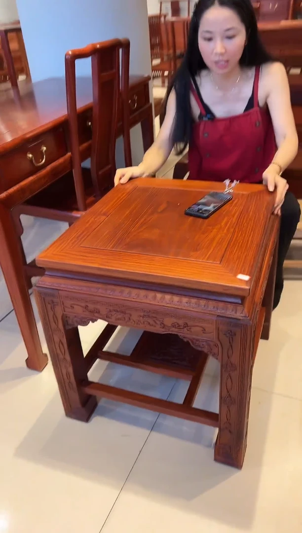花梨木类成套家具大果紫檀角几置物架M22