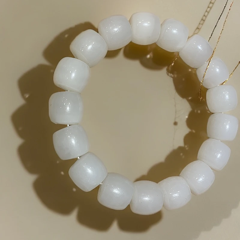 白玉直切手串ZZ148-2