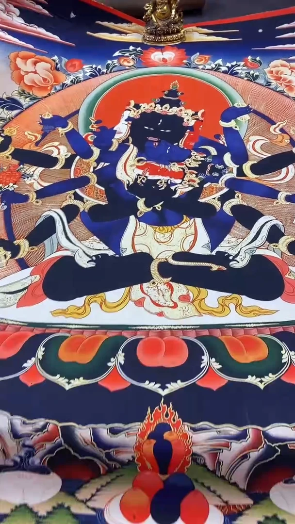 卷轴画王姬藏传唐卡艺术品