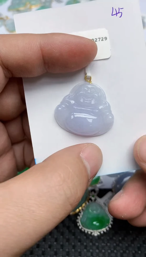 【闪购商品】翡翠颈饰18K金镶嵌天然翡翠A货