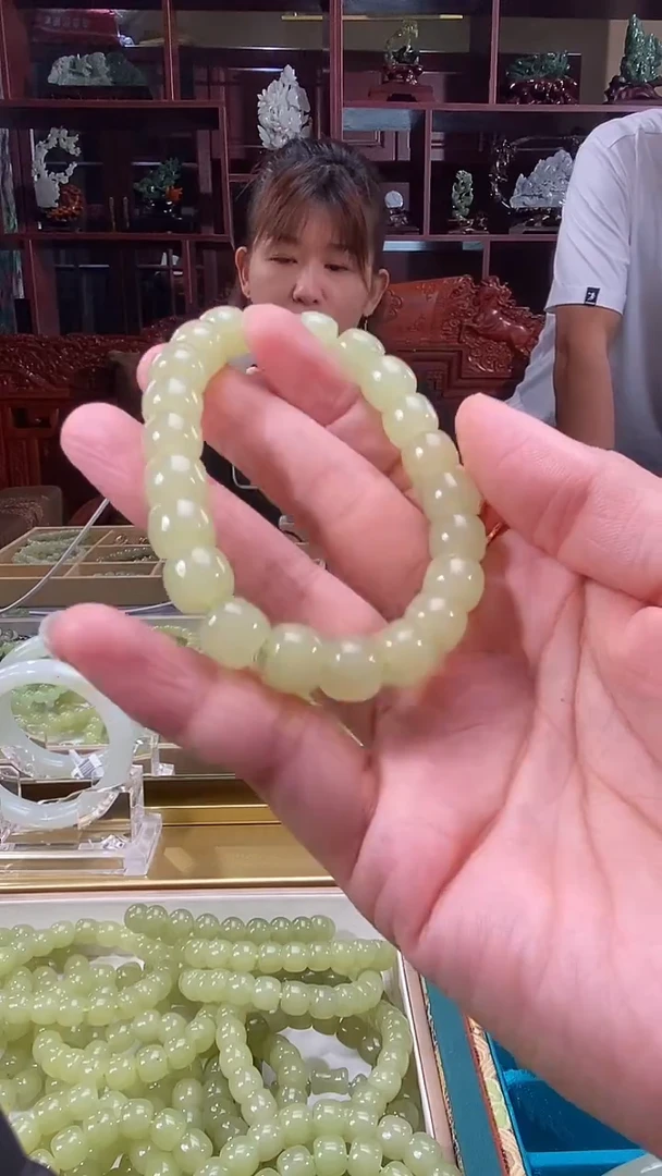未镶嵌手链和田玉和田玉黄口手串10mm