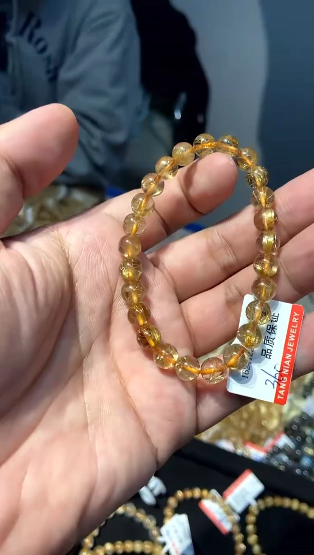 【闪购商品】水晶638-未镶嵌金发钛金7mm+