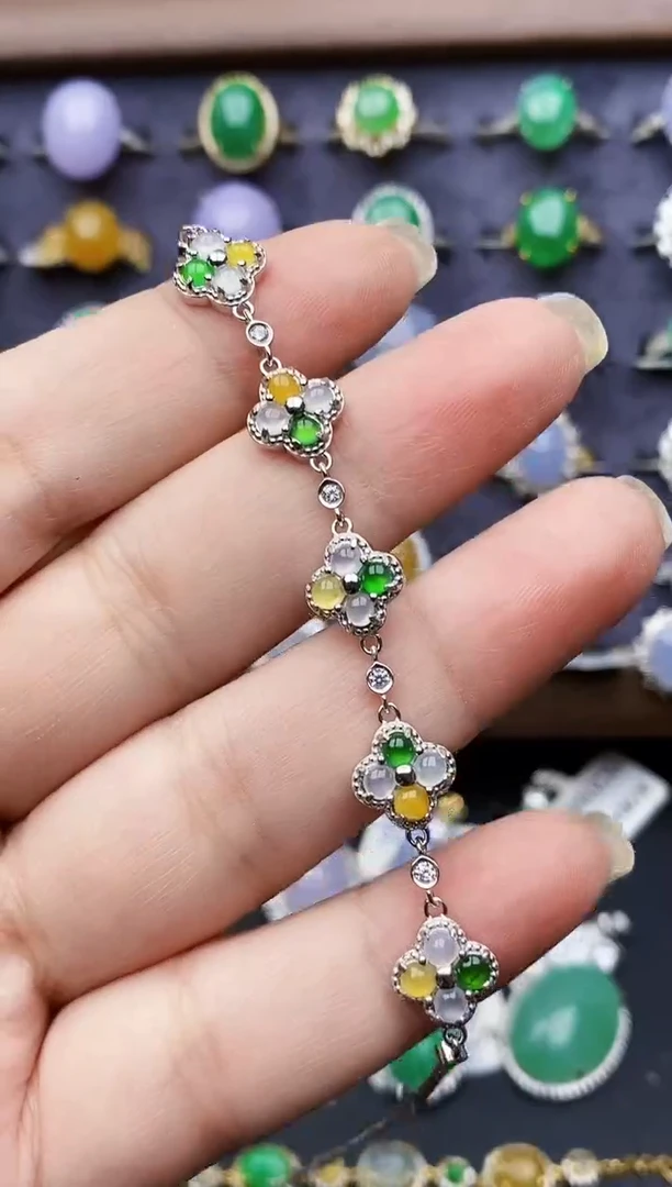 银S925镶嵌戒指翡翠1638