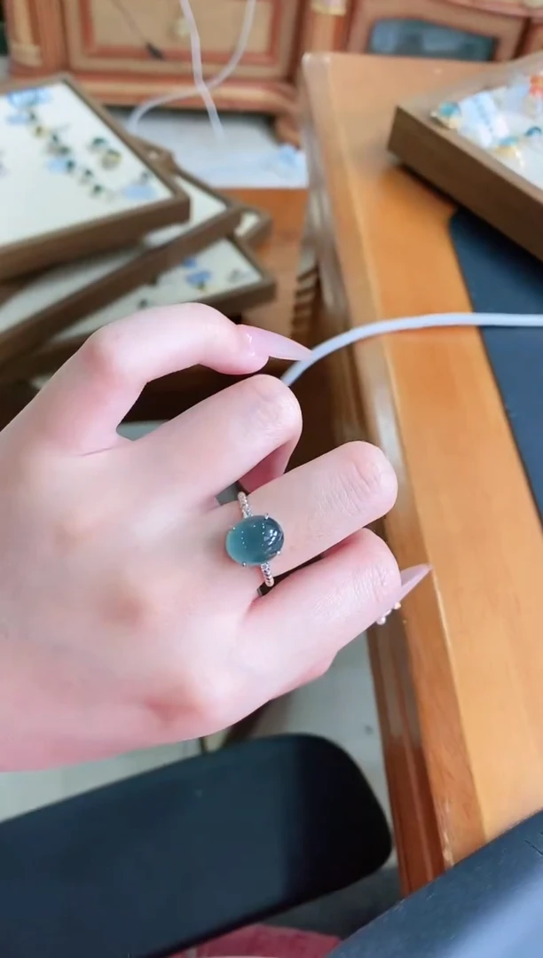 【闪购商品】翡翠戒指银S925镶嵌11111111